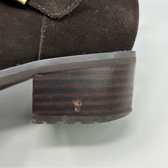 Blondo Chocolate Brown Waterproof Leather Ankle Boots Size 7.5 with Buckles - Picture 11 of 16